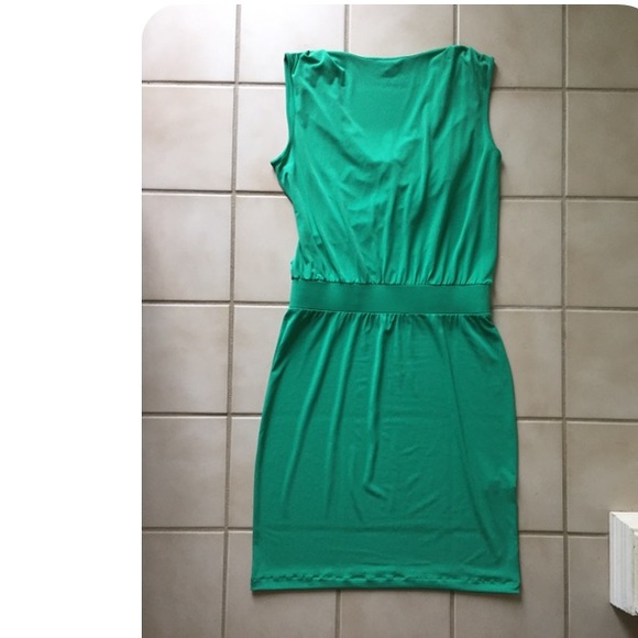 Calvin Klein Kelly Green Sleeveless Midi Dress Sm - Picture 7 of 8