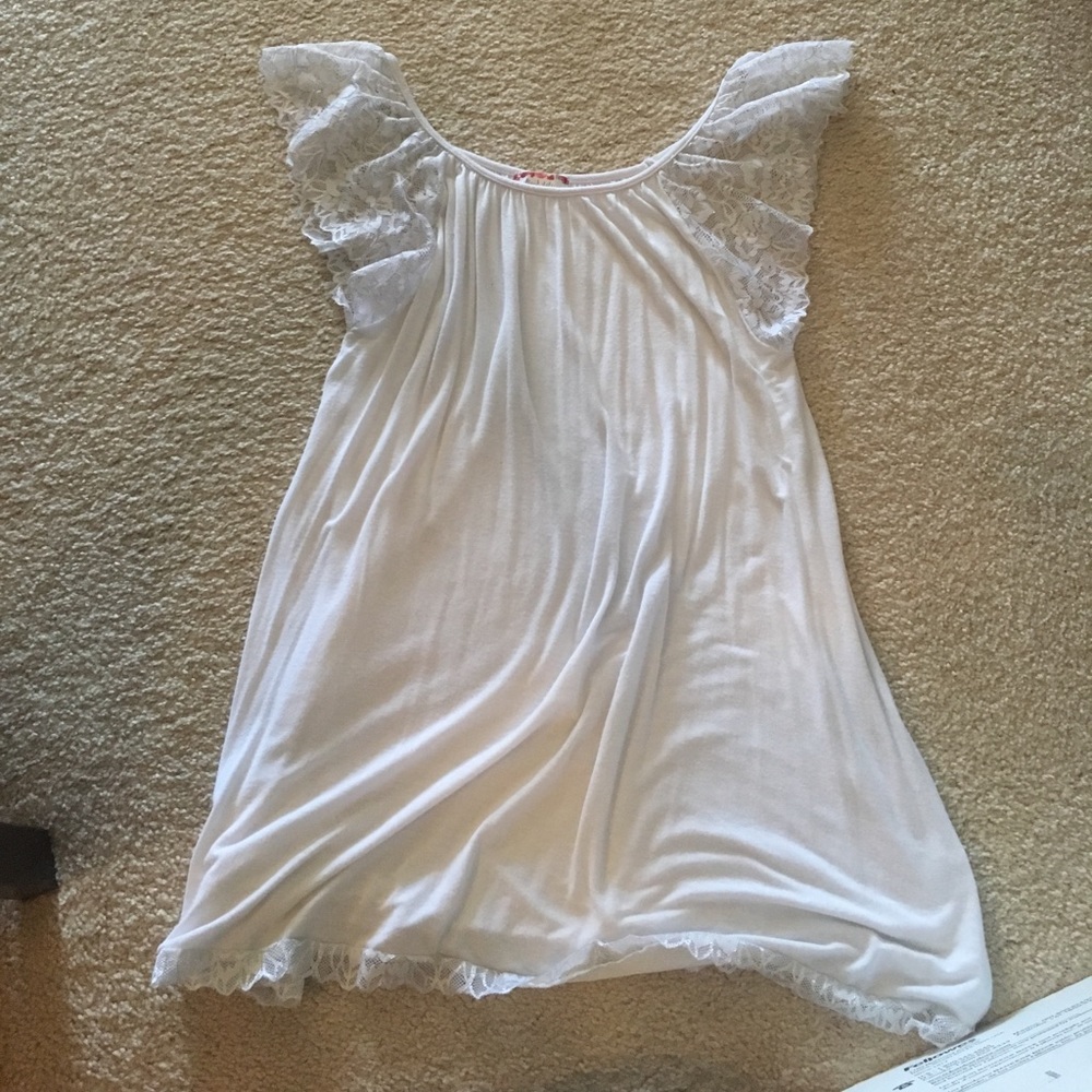 Alterd state flowing white shirt