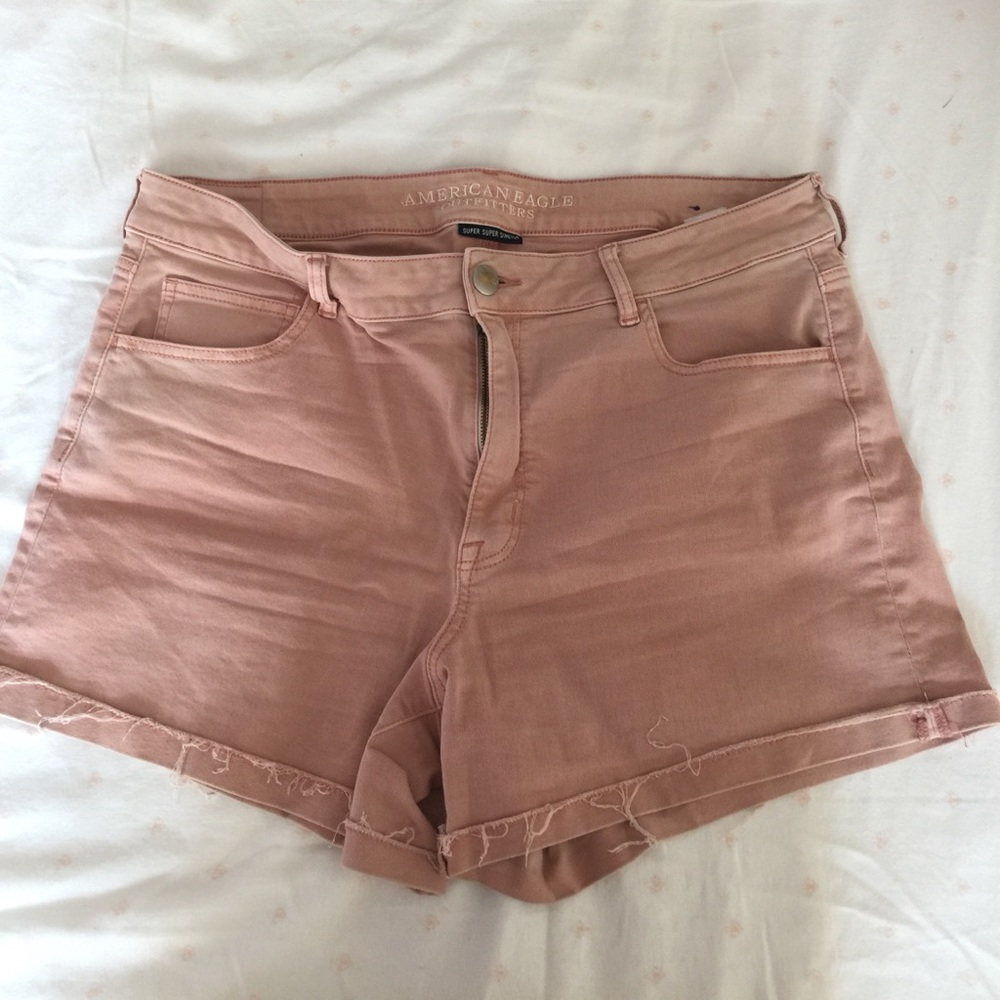 Light Pink Jean Shorts
