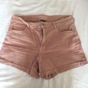 Light Pink Jean Shorts