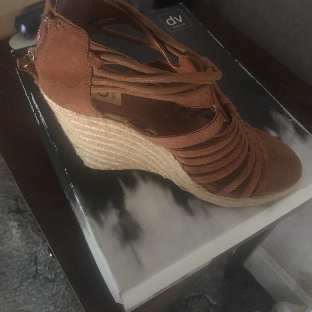 Dolce vita brown suede wedges
