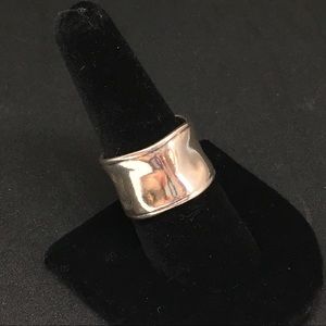 Silpada Hammered Cuff Ring- 8