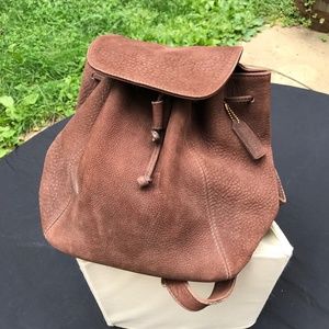 Authentic Coach Sonoma Drawstring Suede Backpack