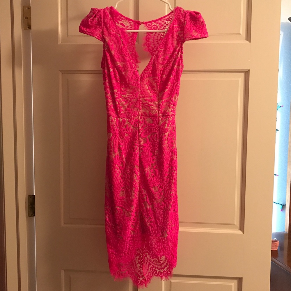 New with tags pink lace dress from Xenia boutique!