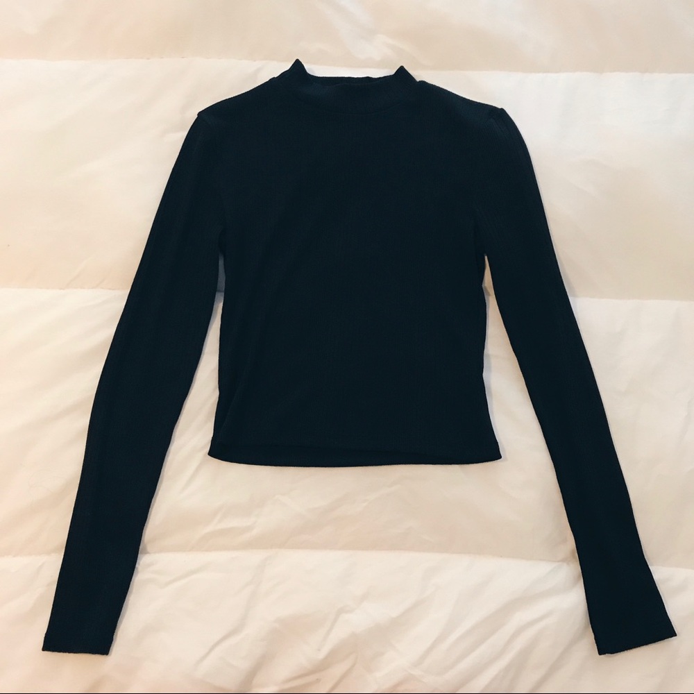 Black long sleeve top