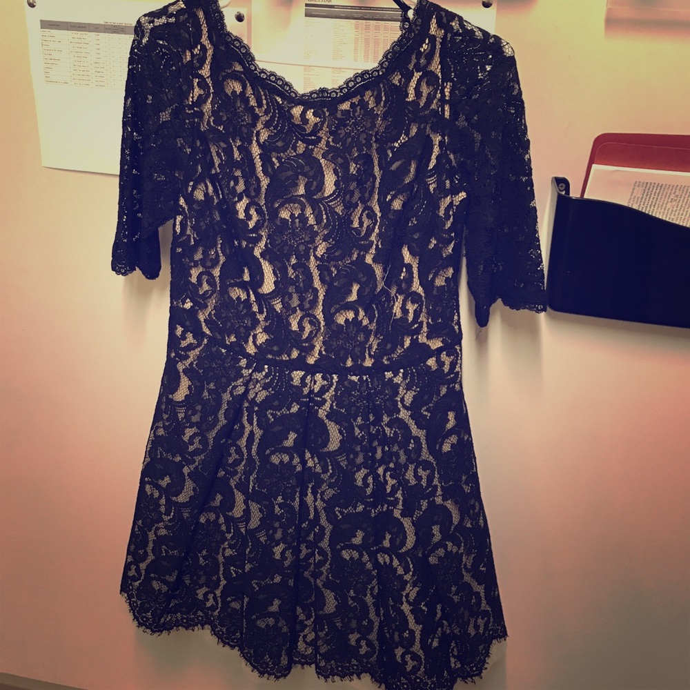 Black cocktail Bebe dress