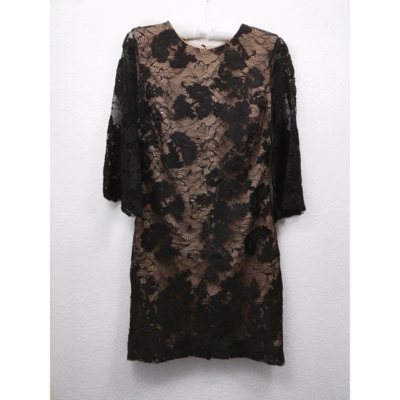 DRESS THE POPULATION Laced Dress - Picture 4 of 8