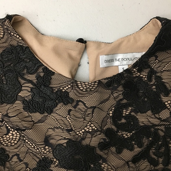 DRESS THE POPULATION Laced Dress - Picture 3 of 8