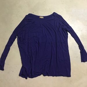 Indigo Long Sleeve Piko 1988 top