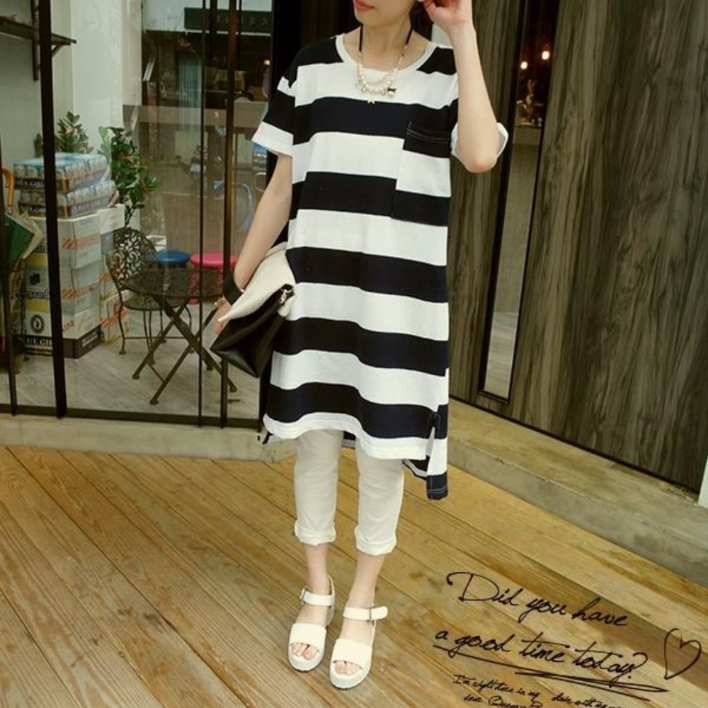 Stripe T-shirt Dress
