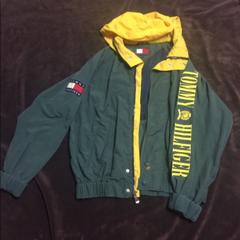 VTG Tommy Hilfiger Color Block Spellout Jacket (M)