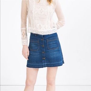 Zara denim skirt
