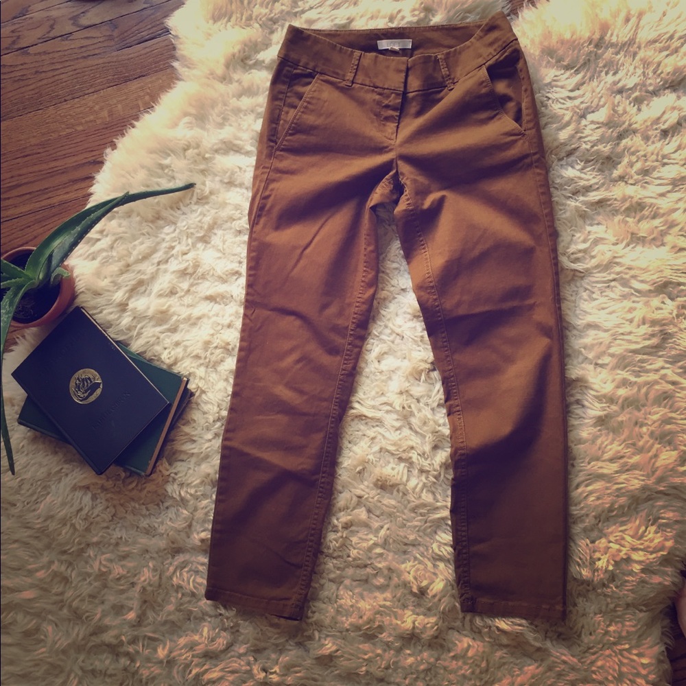 Anne Taylor Loft cropped chinos