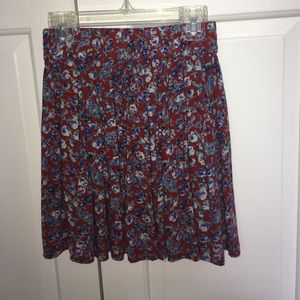 Floral print skirt