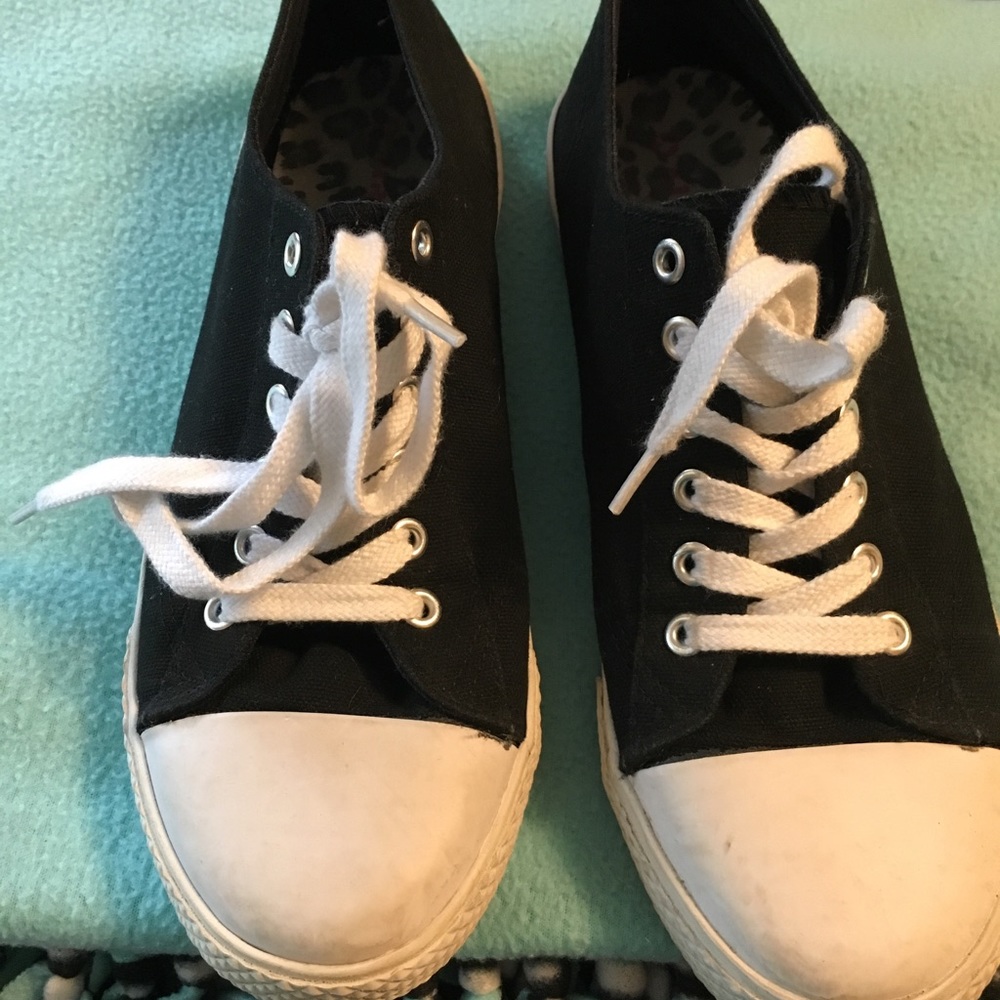 Black sneakers