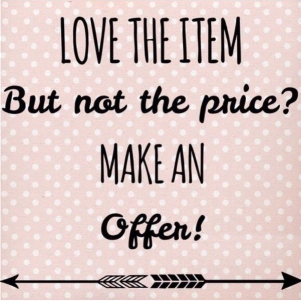 Make an offer! I'm open to reasonable offers 😁