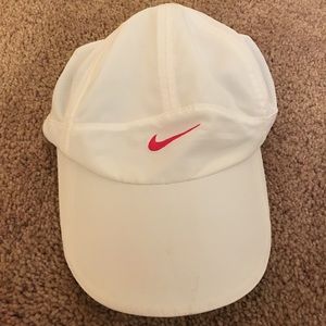 White and pink Nike hat