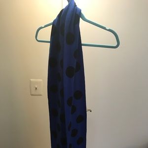 reversible polka dot scarf