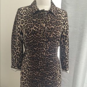 Long leopard print jacket