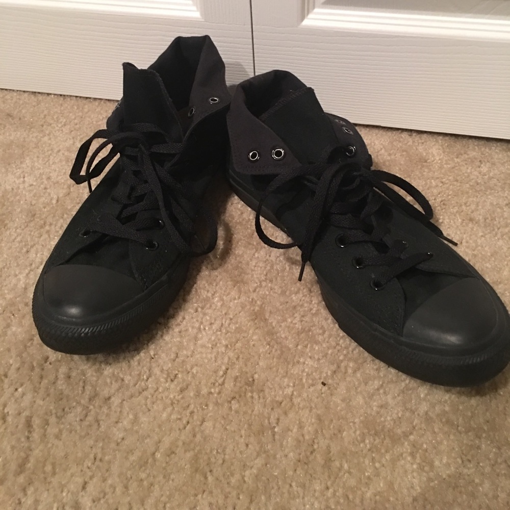 Black high top Converses