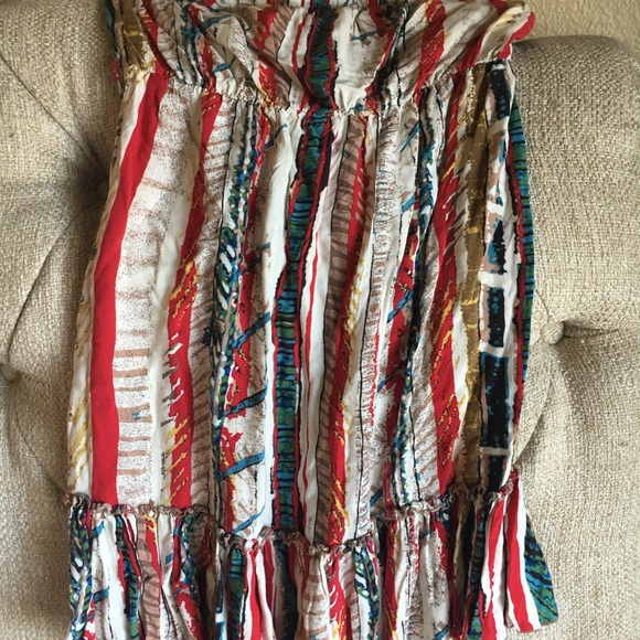 (MAKE OFFER)Indian Style Strapless Short Dress POT - Picture 4 of 6