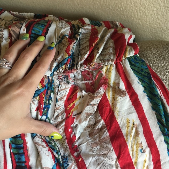 (MAKE OFFER)Indian Style Strapless Short Dress POT - Picture 6 of 6