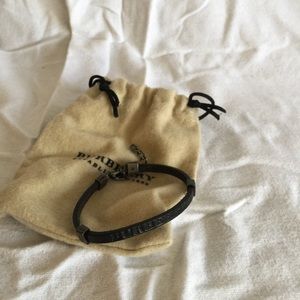 Burberry leather bracelet
