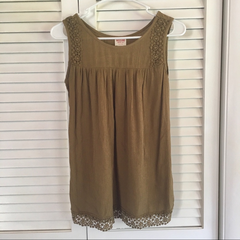 Mossimo Green Lace XS Tank