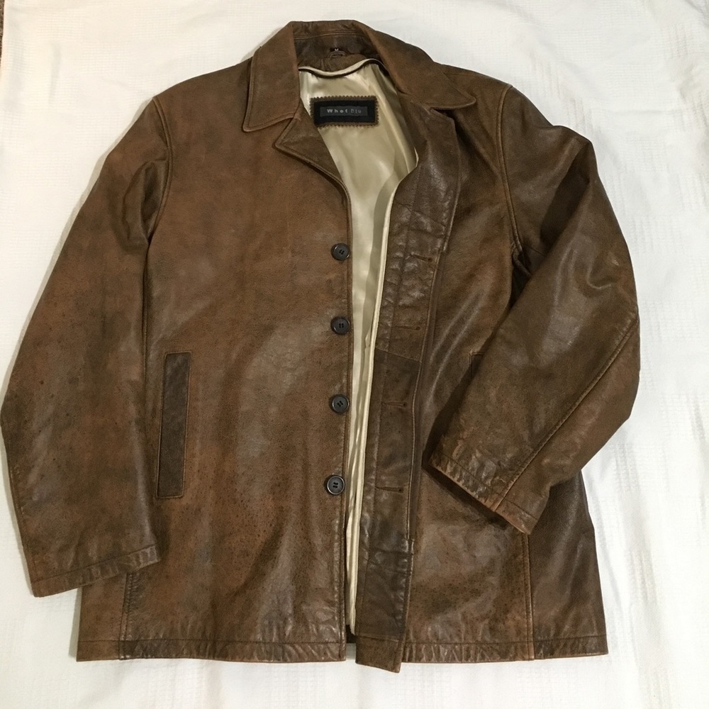 Men's Whet Blu leather jacket