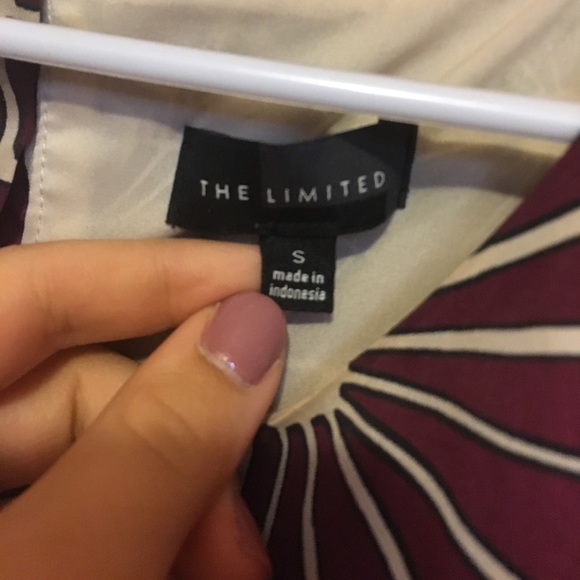 Maroon Geometric Print Silk Shift Dress - Picture 2 of 3