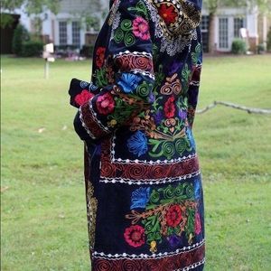 EMBROIDERED BOHEMIAN JACKET! NEW! REVERSIBLE!
