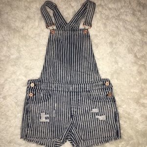 NORDSTROM BP stripped overall shorts!! XS