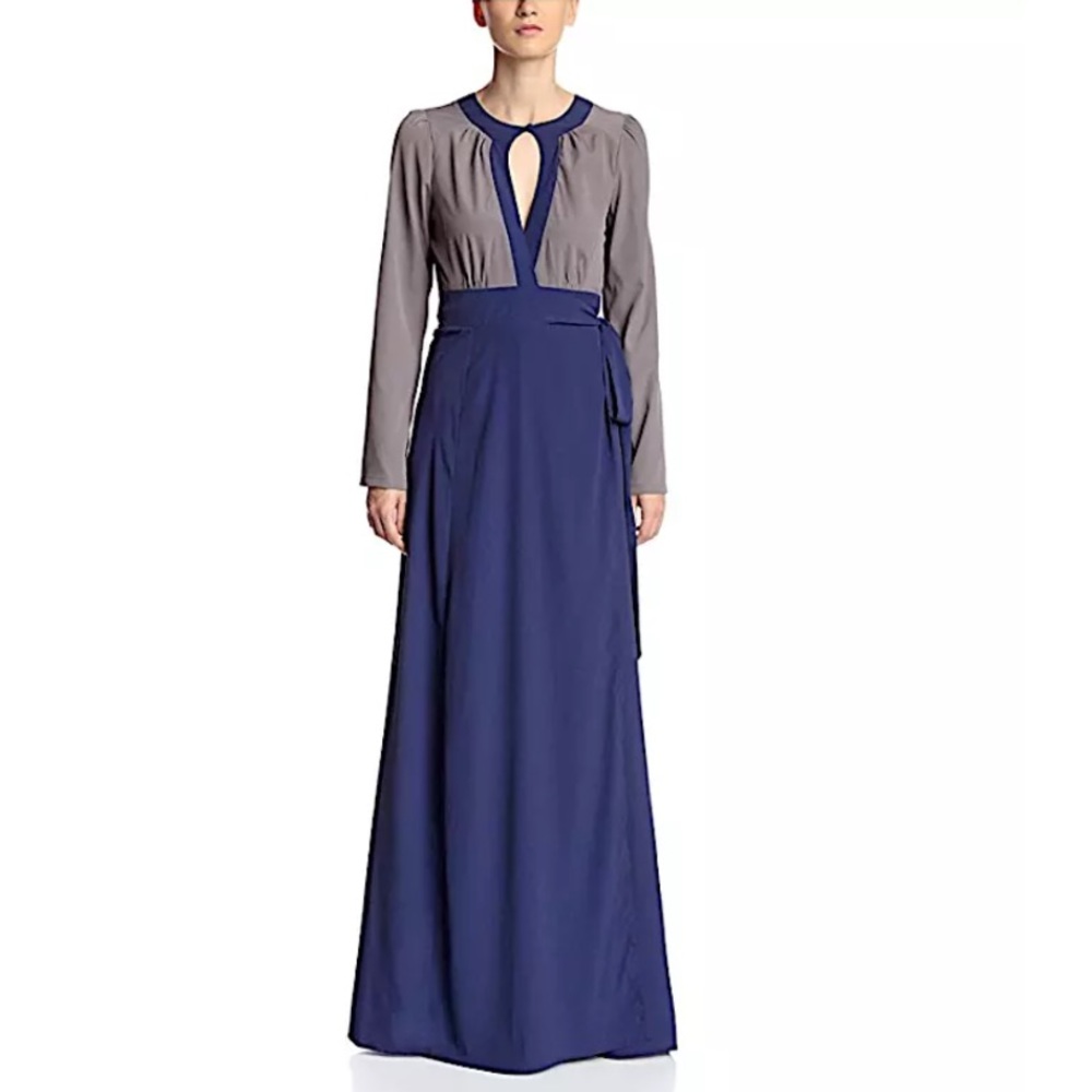 CANDELA Maxi Dress Intricate Long Draped Wrap Gown - Picture 4 of 6