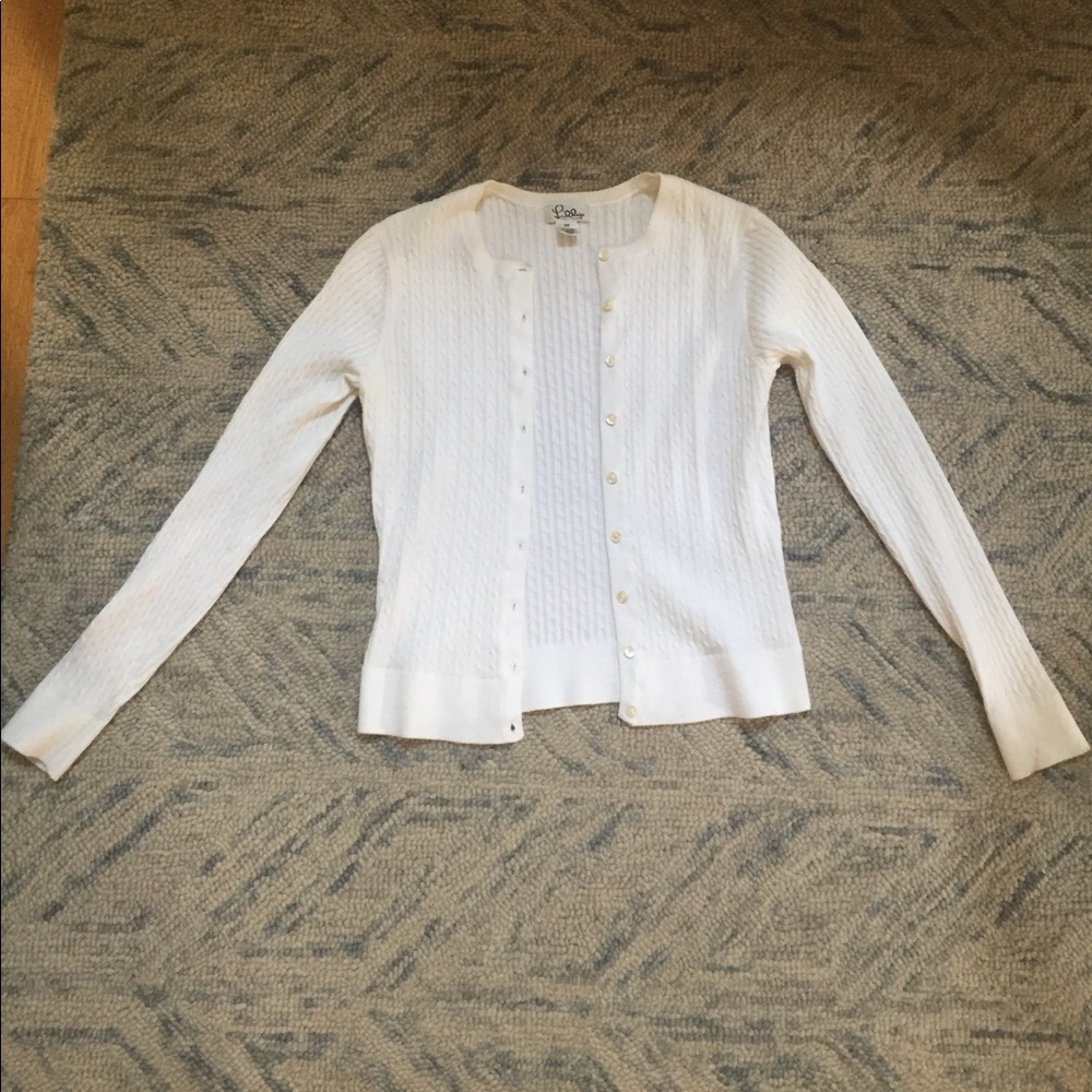 PRICE DROP 24 HOURS LILLY PULITZER white cardigan
