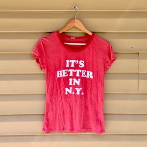 Brandy Melville it's better in NY Tshirt one size