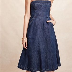 Anthropologie Holding Horses Denim dress