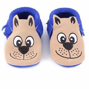 First Steps Animinia Moccasins-- Puppy