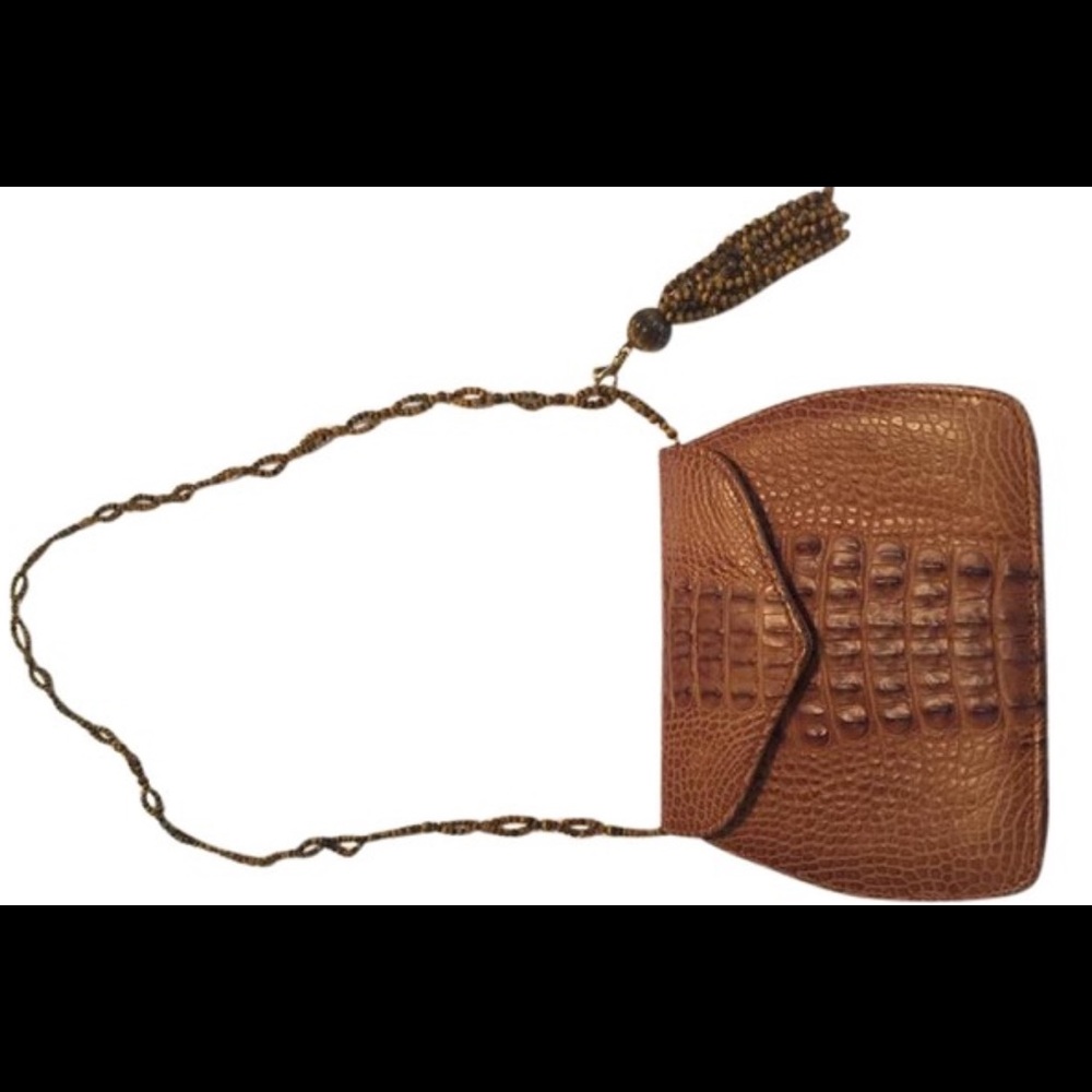 Lana Marks Exotic Alligator Shoulder Bag