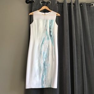 Tahari watercolor agate dress