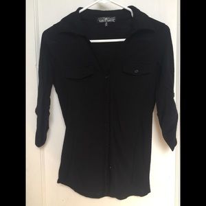 Simple Black Button Down