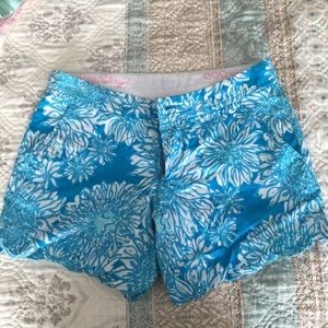 Lilly Pulitzer Buttercup Scalloped Shorts