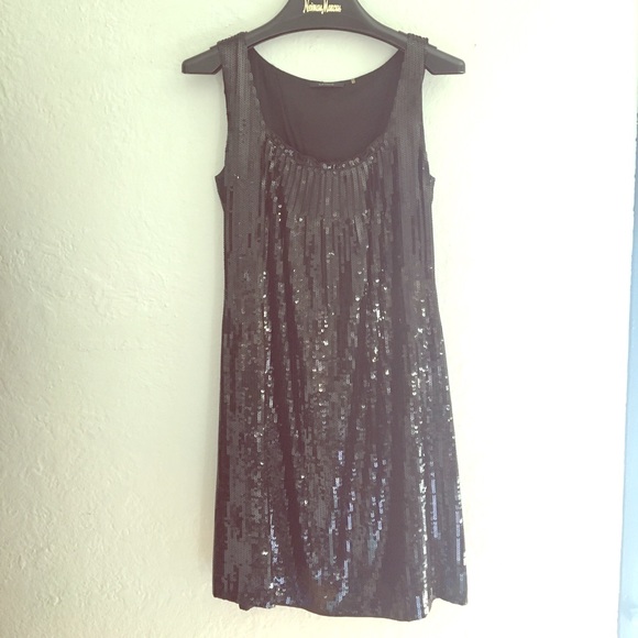 🖤Elie Tahari Blk Sequin Dress - Perfect 4 NYE ✨🖤 - Picture 1 of 5
