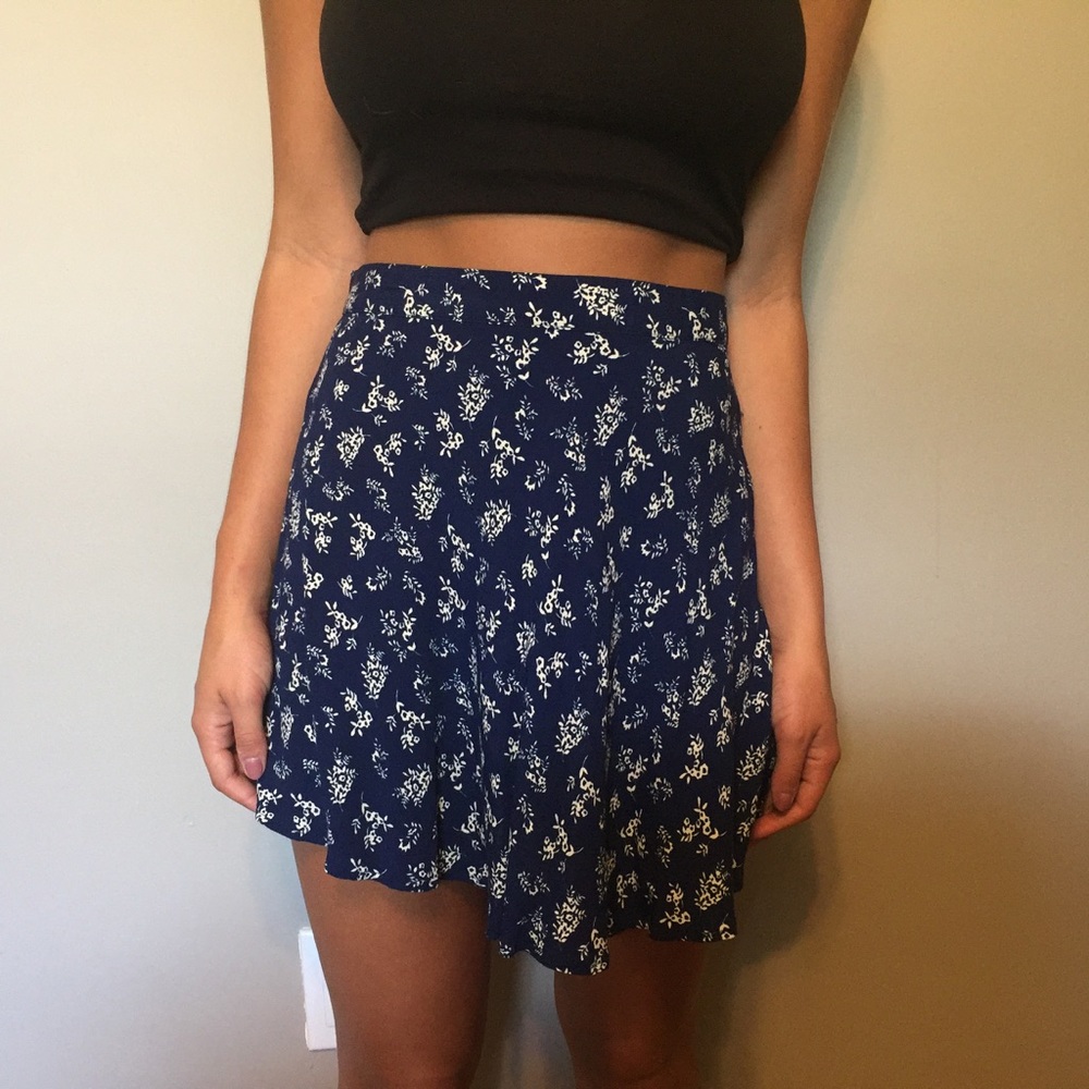 Floral skater skirt