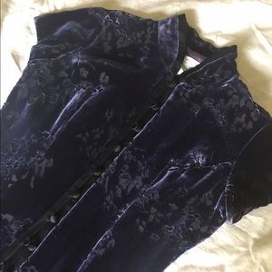 Vintage Velvet Purple Dress