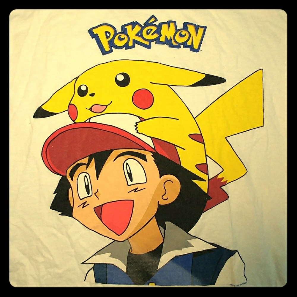 90's Vintage Ash & Pikachu Pokémon T-Shirt