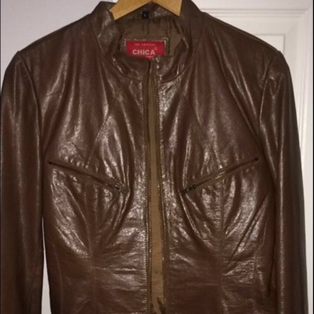 100% Genuine Leather Moto Jacket