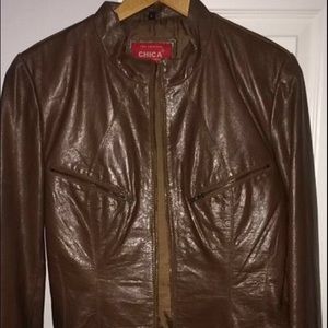 100% Genuine Leather Moto Jacket