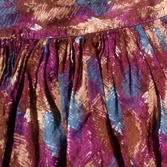 Candie's Feather Pattern Ruffle Mini Skirt - Picture 2 of 5