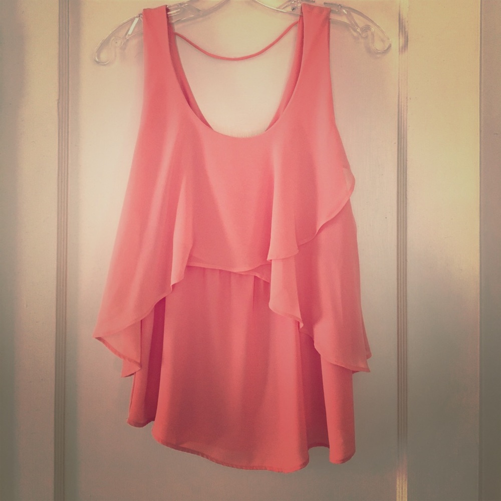 Peach blouse