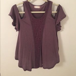 Purplish gray top